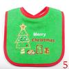 1 шт., детские рождественские нагрудники, рождественский ужин, нагрудник с рисунком Санта-Клауса, вышитое полотенце со слюной