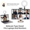 16CM Ring Light LED Lamp Lighting With Clip On Laptop Computer For Video Conference Zoom Webcam Chat Live Streaming Youtube