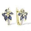 Ear Stud Alloy Beautiful Greenish Lily Flower Earrings Accessories 1 Pair