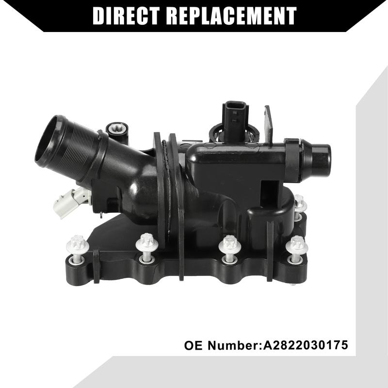 X Autohaux No.A2822030175 Engine Coolant Thermostat Housing Assembly for Mercedes-Benz