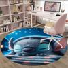 1pc S-Stitch11 Carpet, Round Rug, Comfortable, Suitable for Entryways, Living Rooms, Office, And Bedrooms, Christmas Decoration