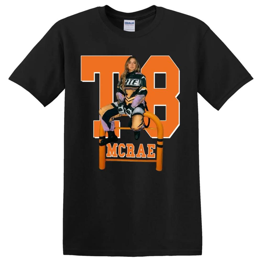 2025 Мужские Летние 100% Хлопковые Футболки Спортивная Одежда T8 Mcrae X Lando Футболка Уличного Певца Модный Тренд Удобная Футболка