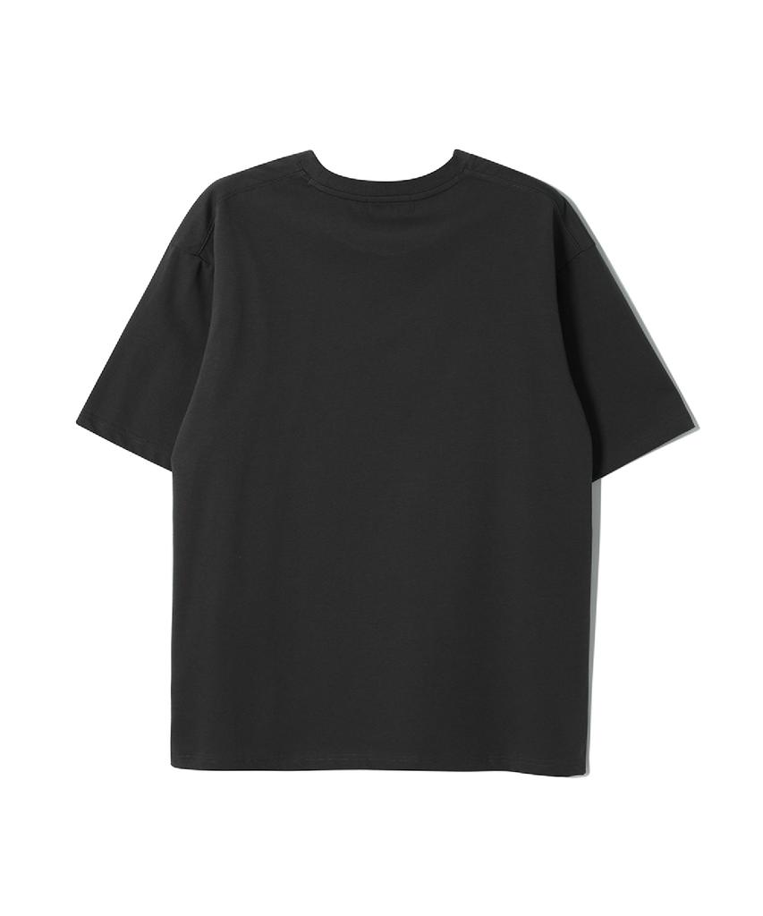 ADHOC Men'S Lettering Artwork T-Shirt (Dk-Grey) (Hc6St46)