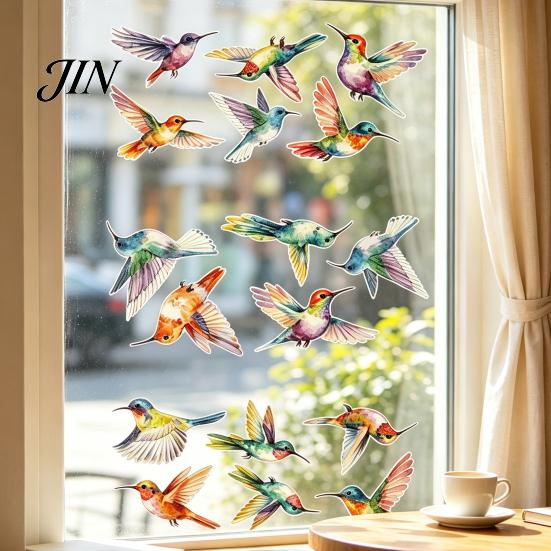 Flying Pet Protection Decal 3Pcs Static Bird Window Clings, Decals, Removable PVC Anti-Collision Bird-friendly Sticker Stickers for Glass Doors