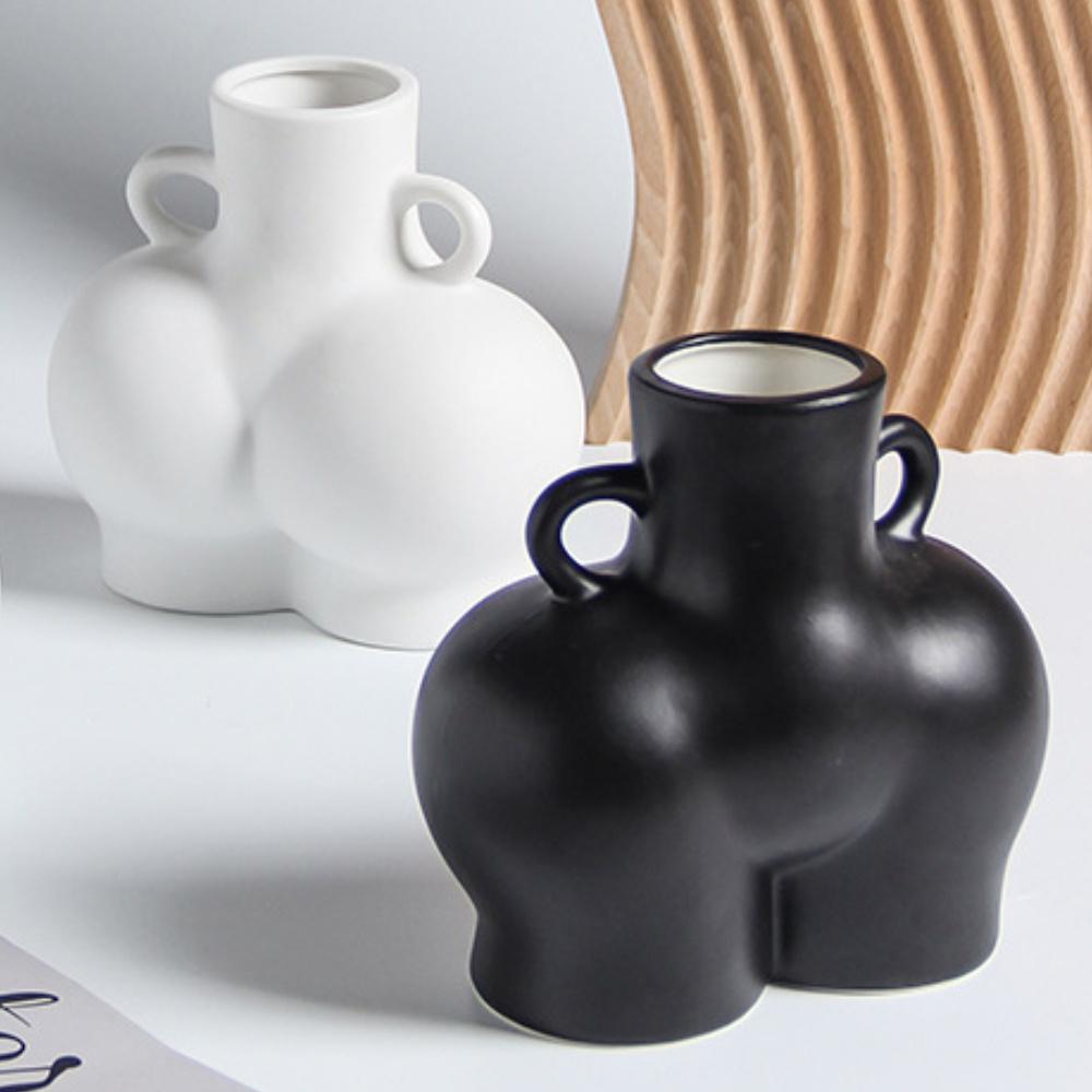 Женская ваза с обнаженным дном, женское обнаженное тело, цветочный горшок, керамический декор