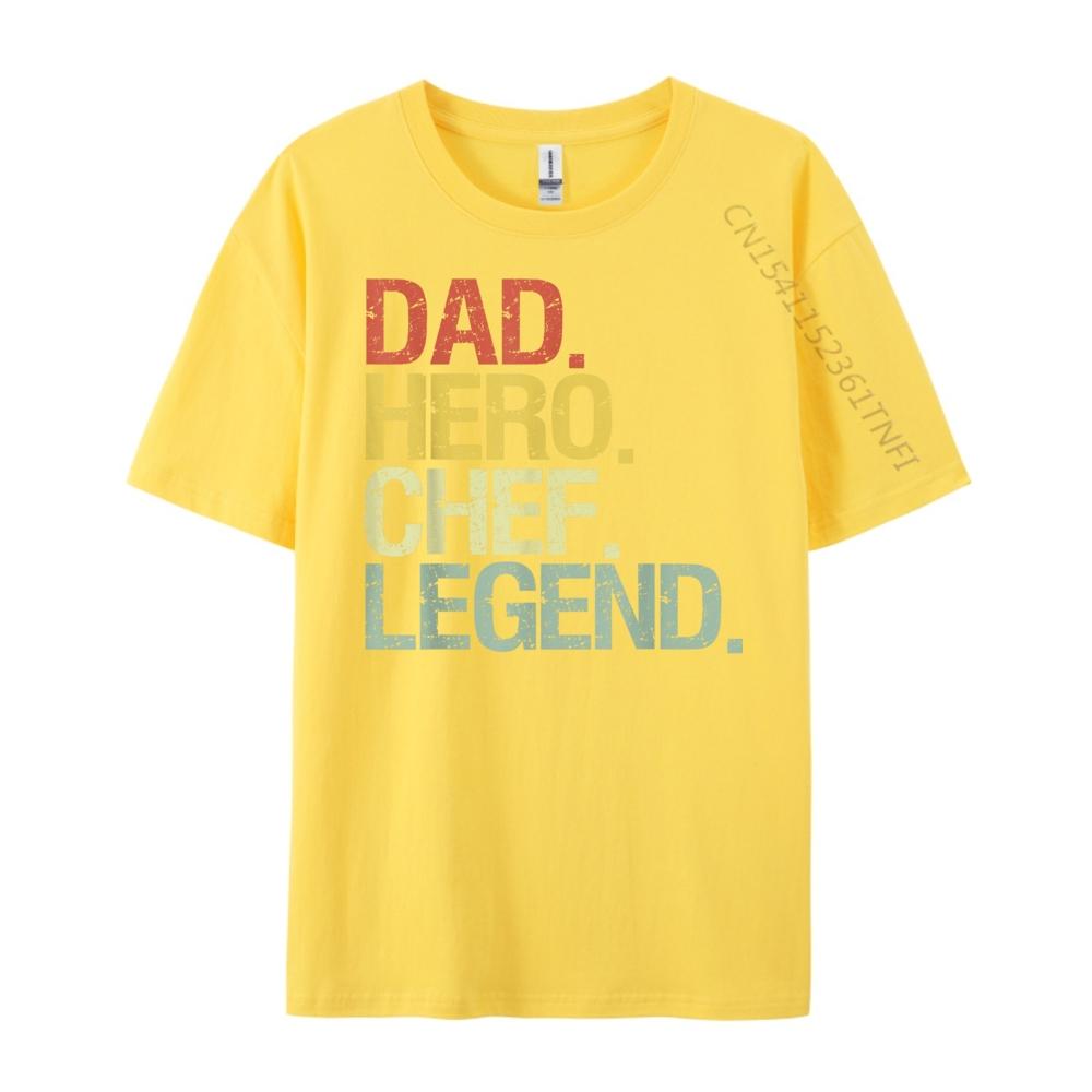 Funny Chef Legend Dad Vintage T Shirts SOFT Streetwear Men Classic Mens Korean Fashion Sale Halloween