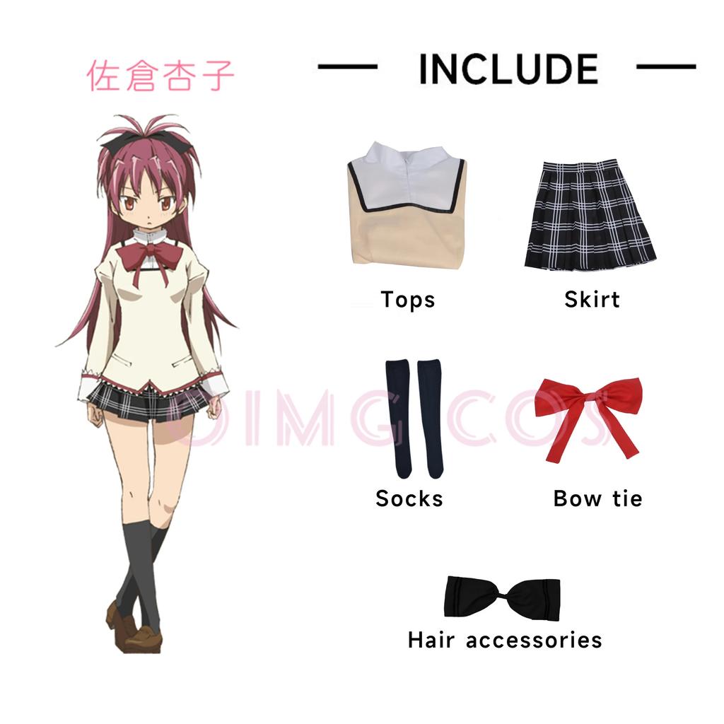 Kaname Madoka Akemi Homura Cosplay Costume School Uniform Puella Magi Madoka Magica Adult Anime Halloween Costumes Women Game