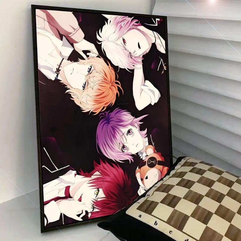 Аниме D-Diabolik Lovers Movie Sticky Poster Paper Print Home Bedroom Вход Bar Cafe Art Painting Decoration