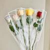 50pcs Transparent Single Rose Sleeves Ins Style Floral Material Packaging Graduation Season