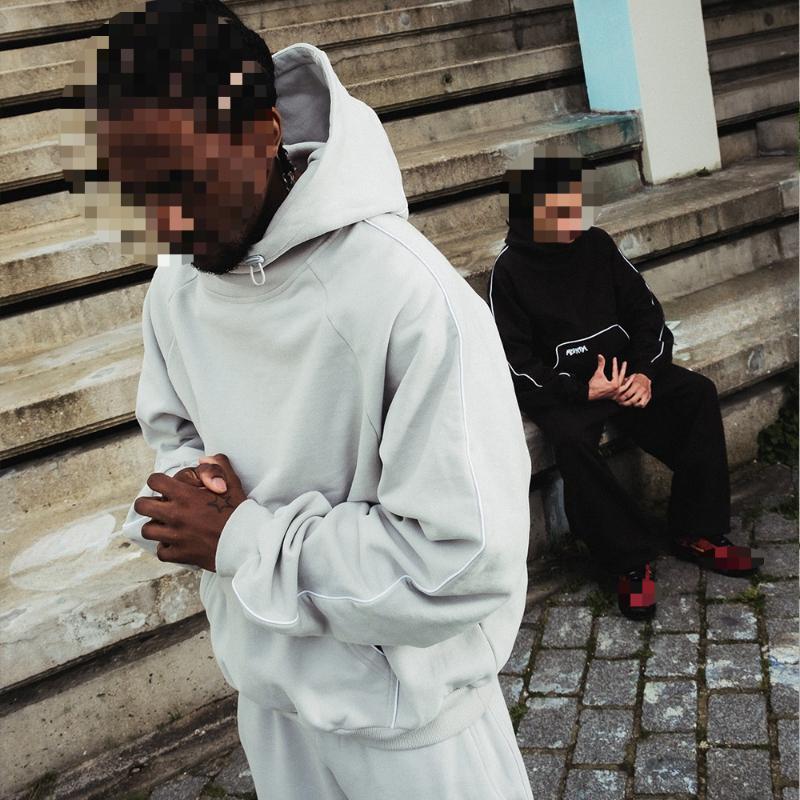 Толстовка с капюшоном и длинными рукавами в стиле уличного хип-хопа с вышитыми буквами Y2K для осени и зимы
