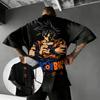 Футболка с принтом Goku из Dragon Ball Z Мужская Женская Аниме Принт Оверсайз Хлопок Короткий Рукав Футболка 2026 Лето Y2k Уличная Одежда Повседневный Топ