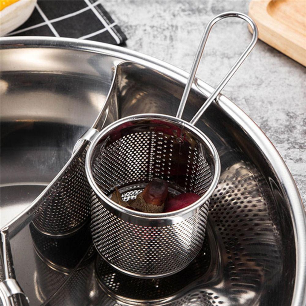 Кухня Лапша Чип Фритюрница Магазин Hot Pot Ложка Фильтр Сетка Корзина для жарки Вермишель Экран