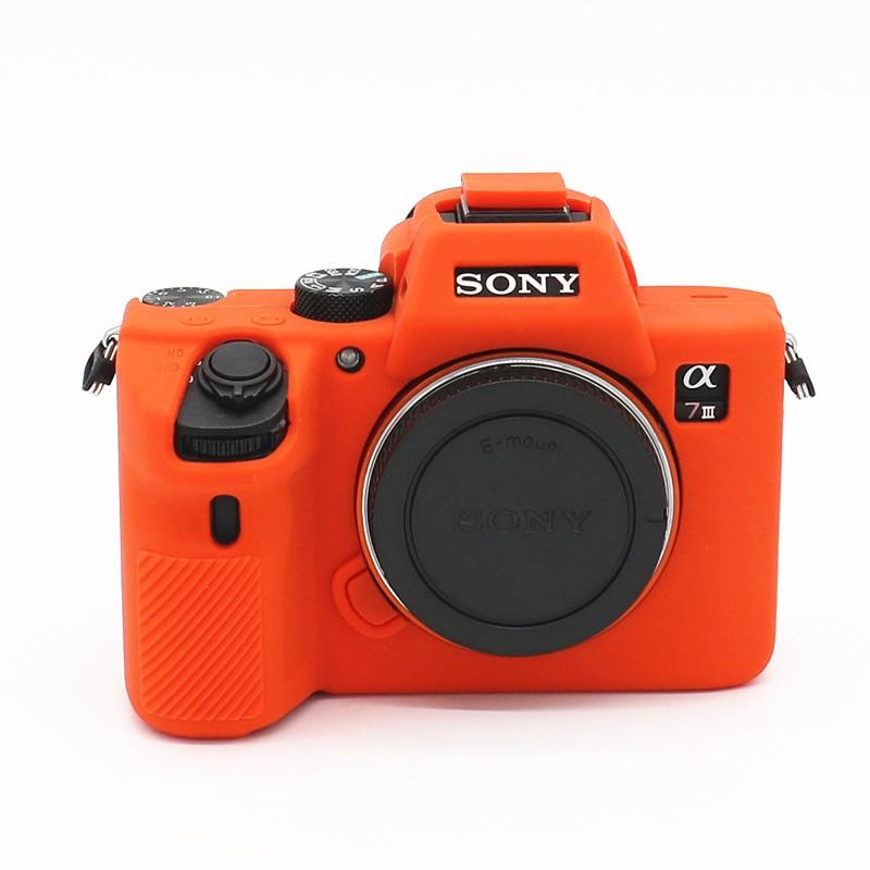 Silicone Camera Case Cover Sony A7 III A7R A7RM3 Mirrorless Cameras Outdoor Protection Sleeve Soft Inner Bag
