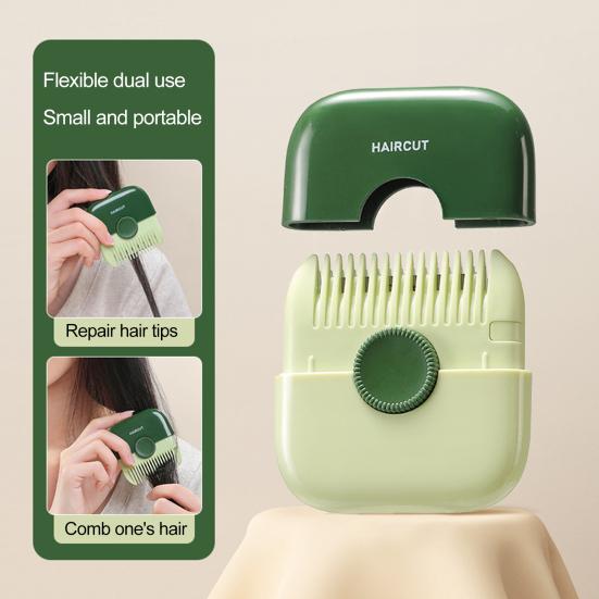 Точилка для волос, портативная расческа «два в одном», съемное лезвие, легко чистится, домашняя стрижка для студентов и детей