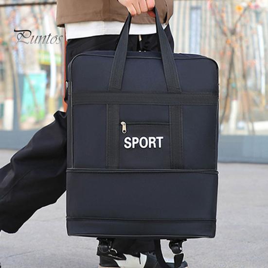 Дорожная сумка для багажа с несколькими отделениями, большая вместимость, водонепроницаемая, прочная, универсальная, расширяемая, на колесах
