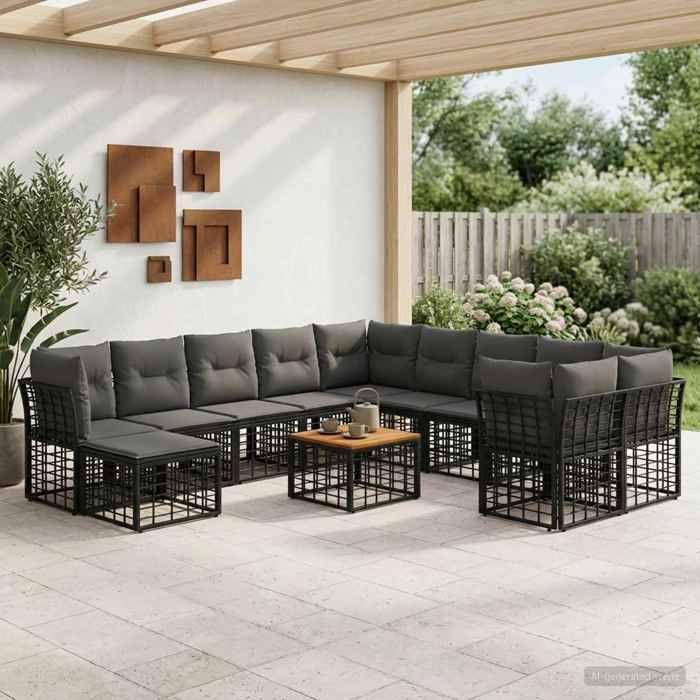 Maison Exclusive - Ensemble de canapés d'extérieur 12 pc 11 place