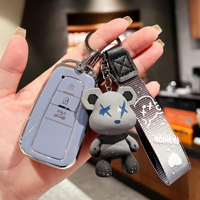 Чехол для дистанционного ключа автомобиля из ТПУ, защитный чехол для Toyota Corolla Prius Camry CHR C-HR RAV4 Altis Land Cruiser Prado Avalon