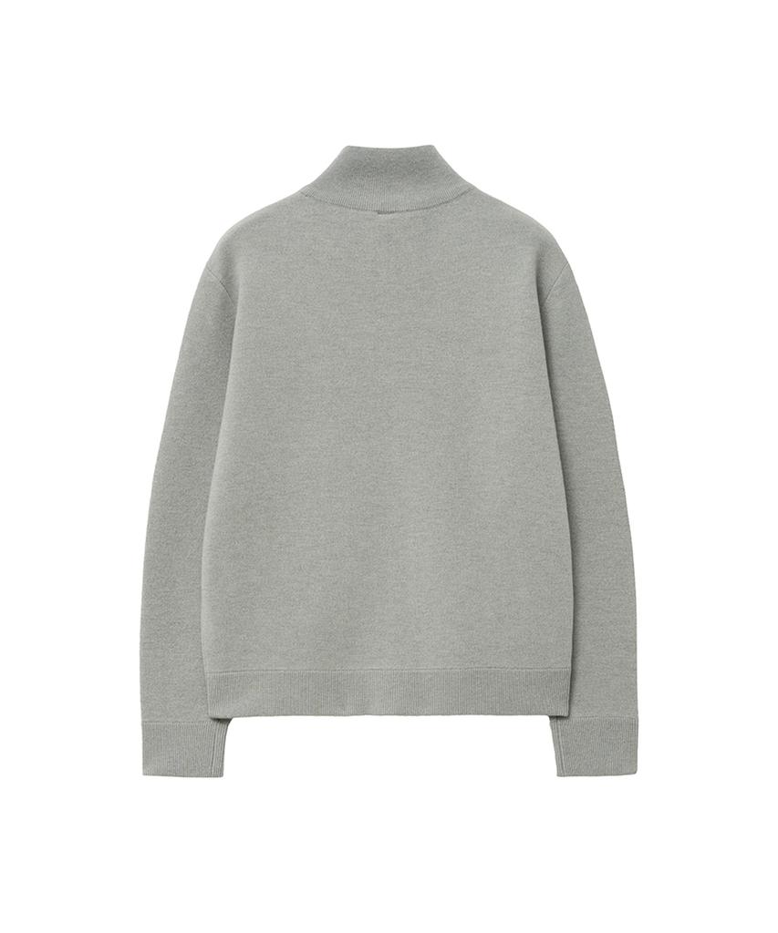 Iolo Half-Neck Knit Blouson_Gray