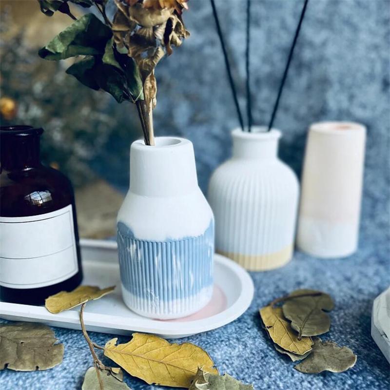 1шт DIY ваза для цветов украшения силиконовые формы для изготовления небольшой вазы