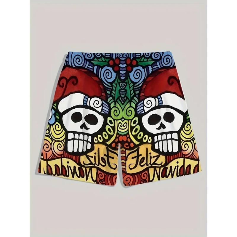 Men's Beach Pants Red Dragon 3D Printed Men's Shorts Summer Casual Breathable Shorts Men's Clothing Bermuda Men's Shorts