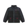 Vans Color Block Design Brand Logo Embroidered Stand Collar Down Jacket Unisex Outerwear Black VN0A7YJIBLK