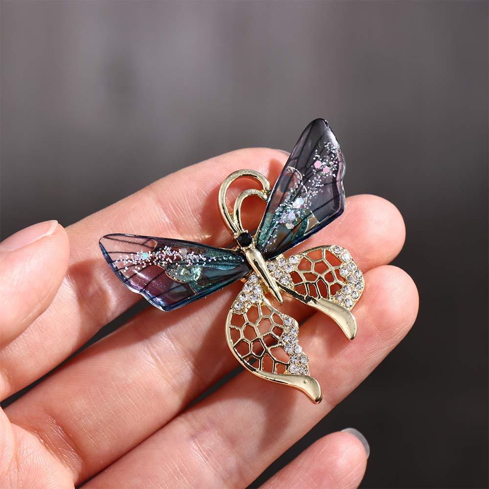 Luxury Jewelry Bee Dragonfly Suit Accessories Butterfly Shpae Korean Style Brooch Drip oil Pin