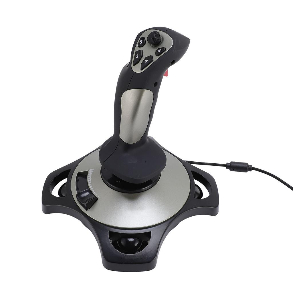 Flight Simulator Joystick Controller USB Wired Flight Stick with Vibration and Throttle for Win 7 8 10 11