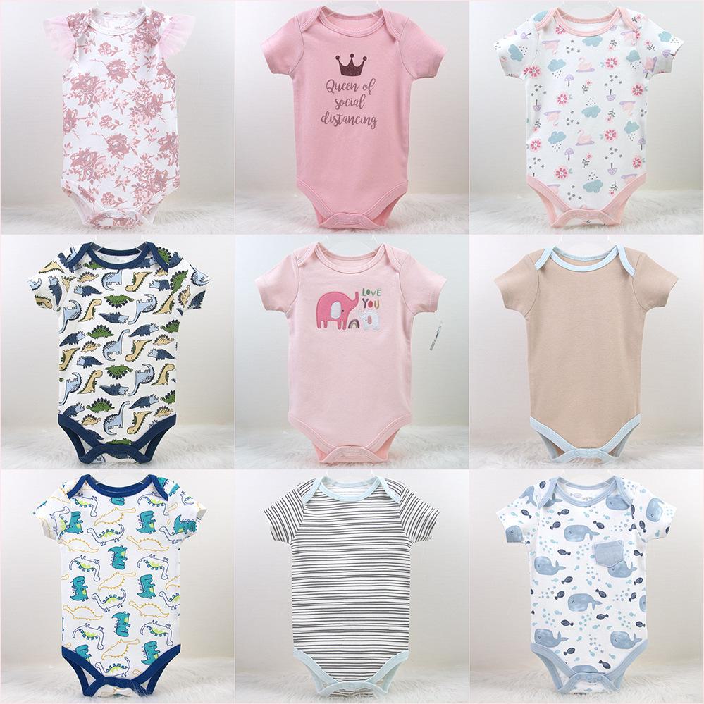 Боди для новорожденных из хлопка с треугольными чашечками для ползания