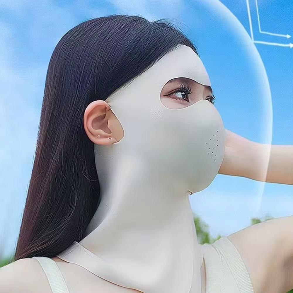 UPF50+ Солнцезащитная маска Модный 3D Ice Silk Anti-UV шарф для шеи Sunscree Пылезащитная солнцезащитная маска для лица на открытом воздухе