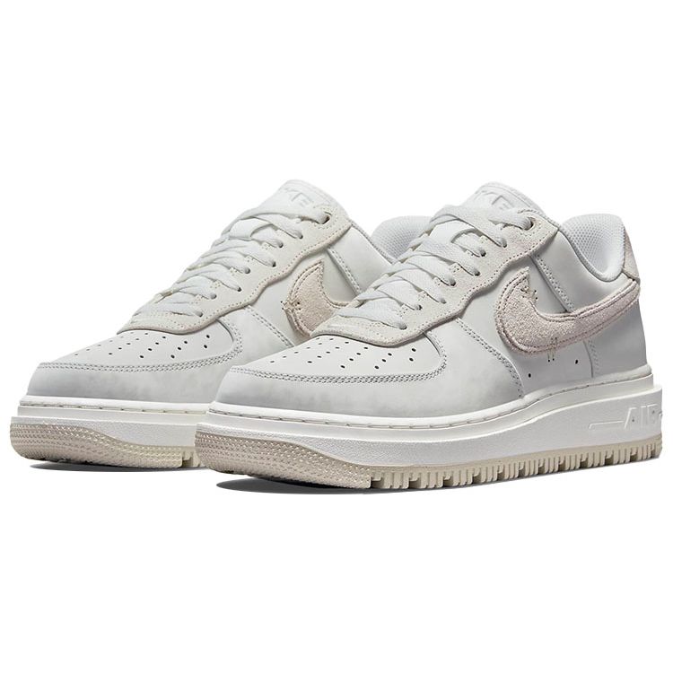 Nike Air Force 1 Luxe Triple White Мужские кроссовки Summit-White Light-Bone DD9605-100