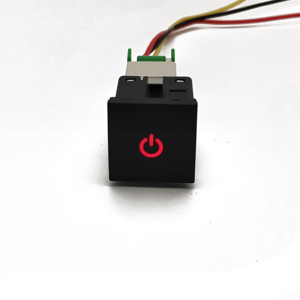 Auto Accessories For VW Jetta Golf 6 MK6 Car Red LED Light Power On Off Push Button Switch