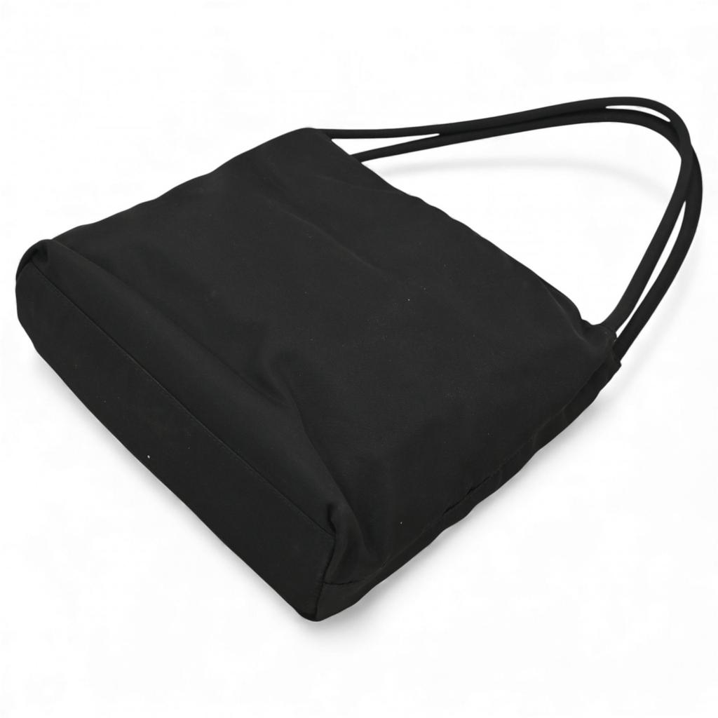 Auth PRADA Tessuto Nylon Shoulder Bag Black Pr1112ss