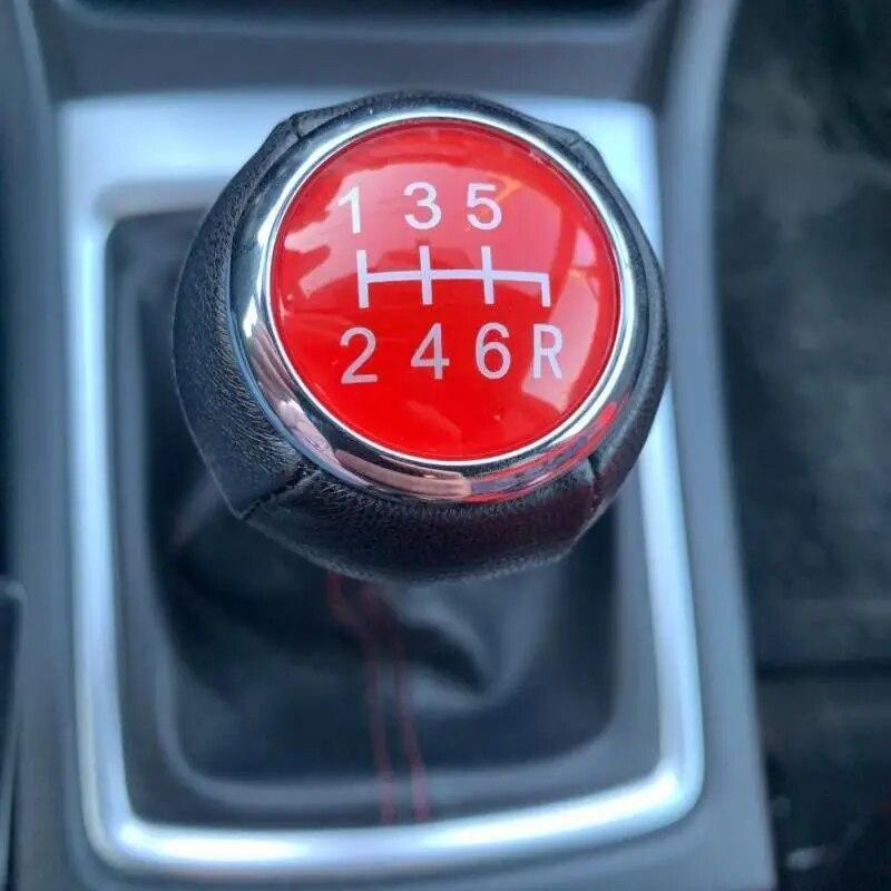 Автомобильный Стайлинг Кожаная Ручка Переключения Передач Рычаг Переключения Передач Головка Для SUBARU LEGACY OUTBACK FORESTER IMPREZA STI WRX 2009-2018