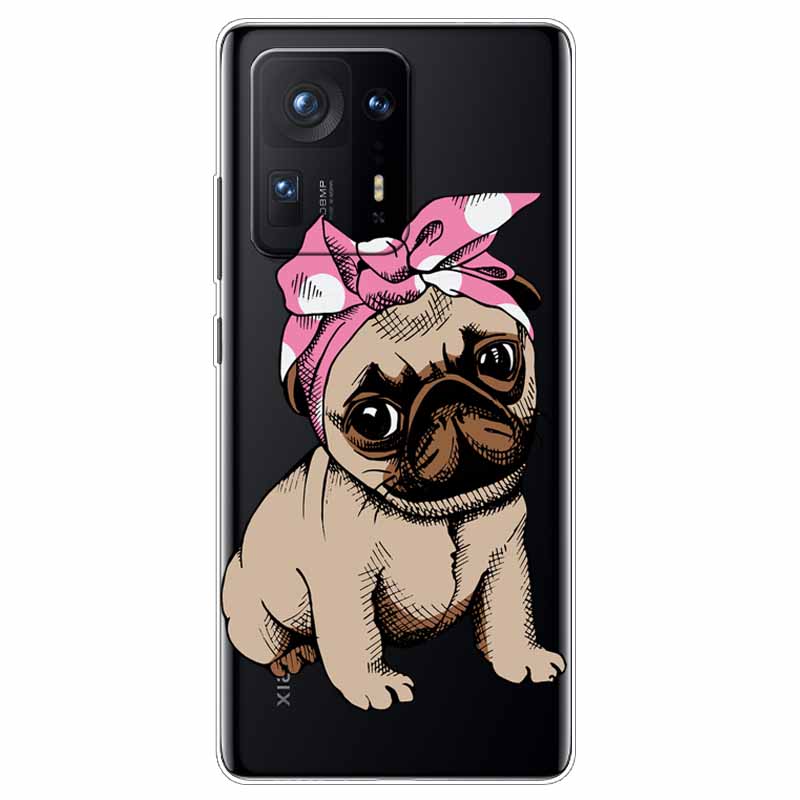 Мягкий прозрачный чехол для телефона Xiaomi Mix 4 Чехол Красивый Цветок ТПУ Силиконовый Задние Чехлы для Xiaomi Mi Mix 4 Чехлы Mix4 Прозрачный
