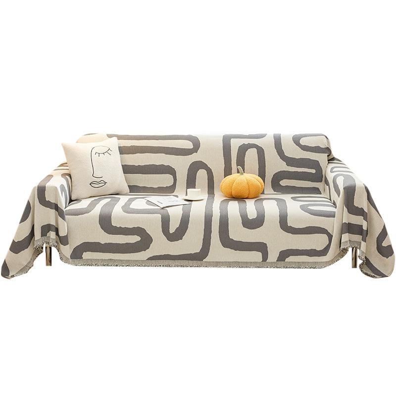 Simple Ins Four Seasons Универсальный всеобъемлющий чехол для дивана Нескользящий антицарапающий диванная подушка Легкий роскошный высококачественный чехол для дивана Полотенце