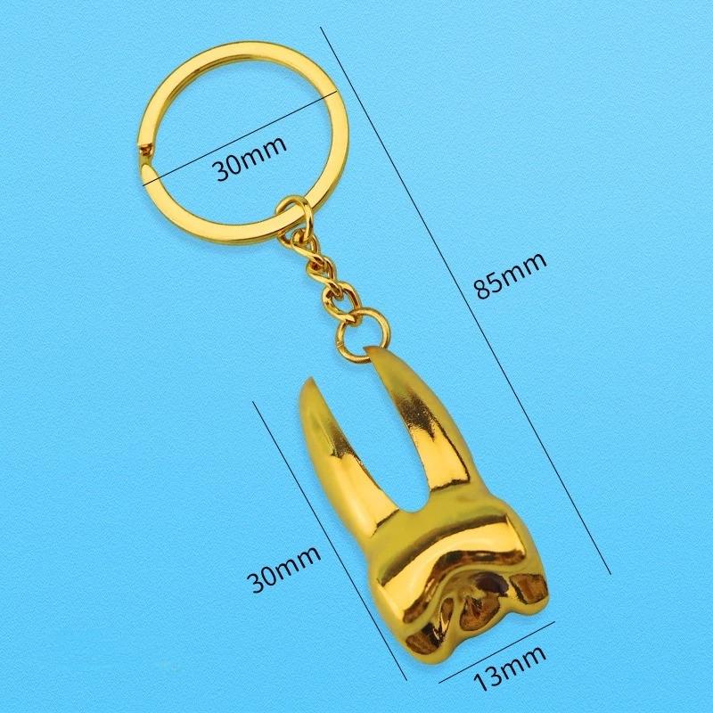 Mini Dental Tools Teeth Keychain Simulation Tooth Key Holder Clinic Promotion Gift