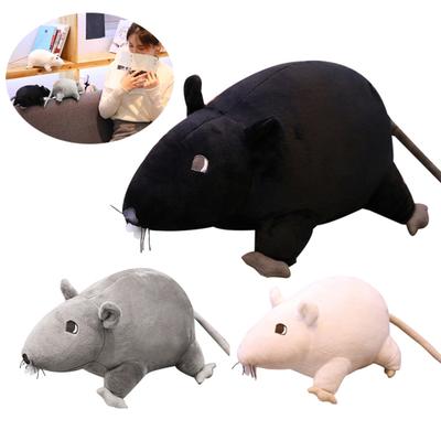 Имитация 3D мыши, крысы, животного, мягкая плюшевая кукла, игрушка, диван, декор, новогодний подарок