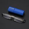 Eyeglasses with Tube Case Foldable Reading Glasses Computer Reading Eyeglasses Easy Carry