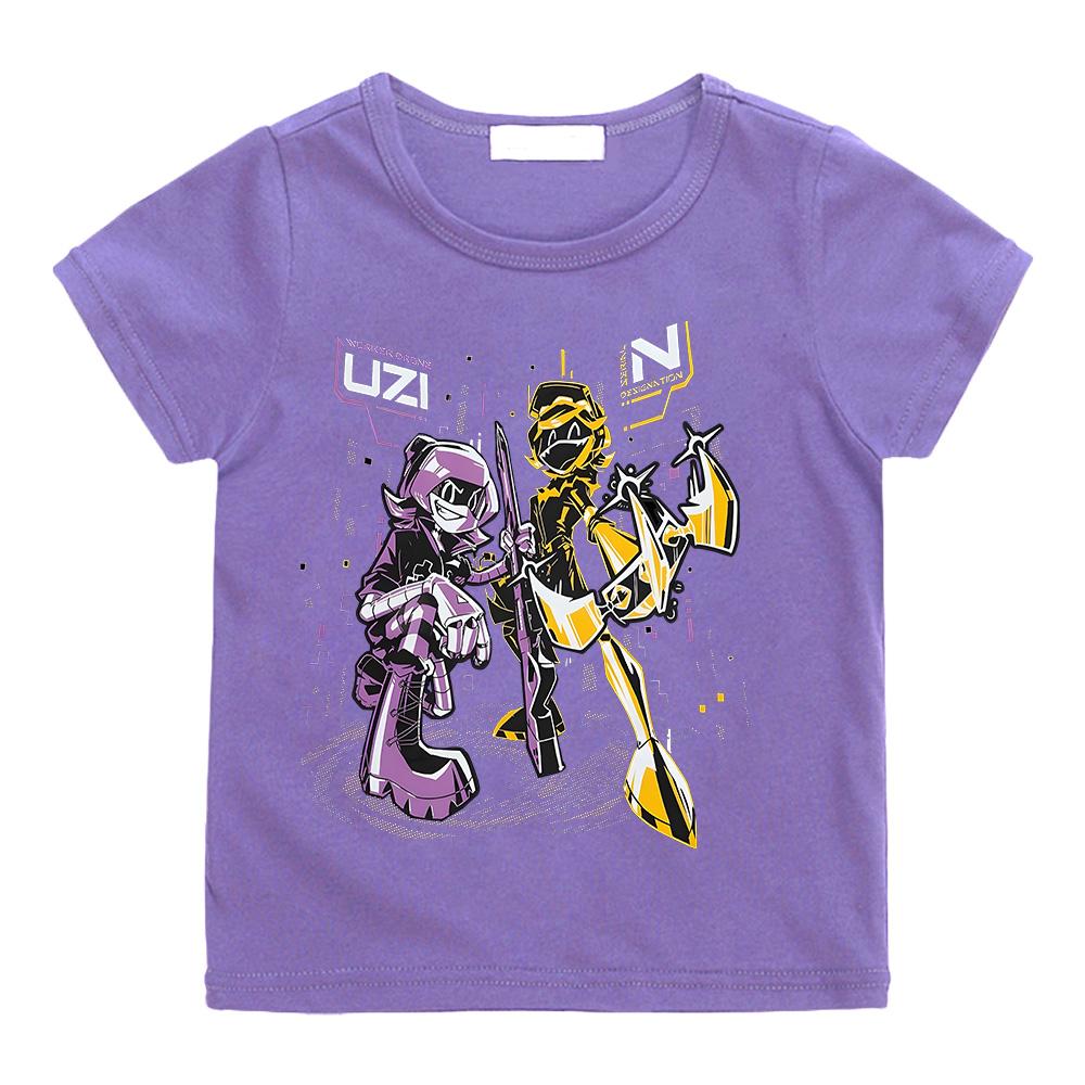 Murder Drones N and Uzi T-shirts Fashion Boys Girls Cotton Hot Anime Tees Teen Children Short Sleeve Clothes Cool Kids Tshirts
