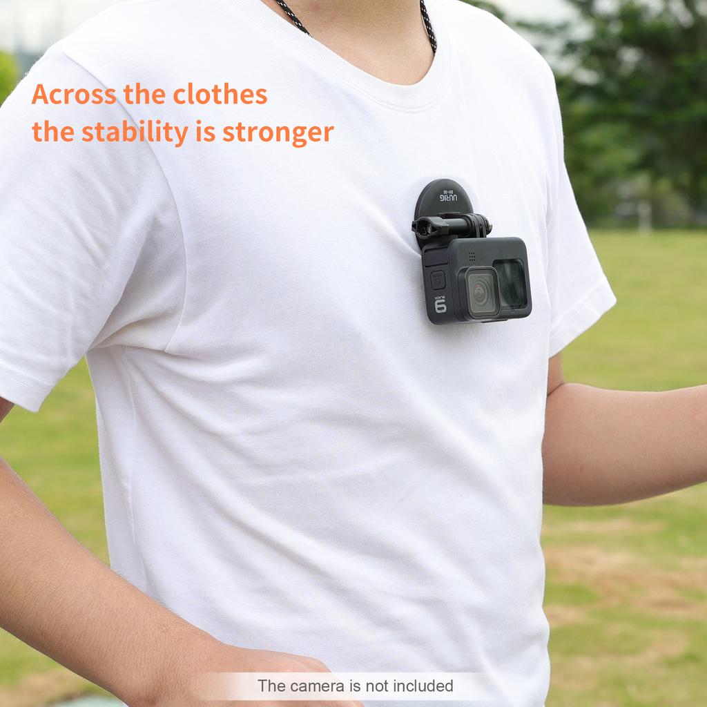 UURIG BH-06 Магнитный держатель для спортивной камеры на шею, быстросъемное крепление с винтовым адаптером 1/4 дюйма