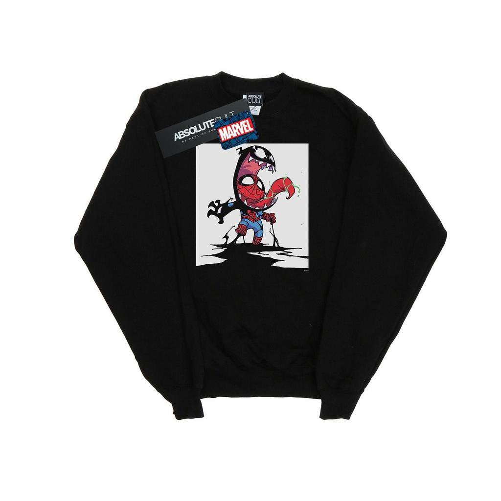 Marvel Mens Spider-Man Venom Cartoon Sweatshirt