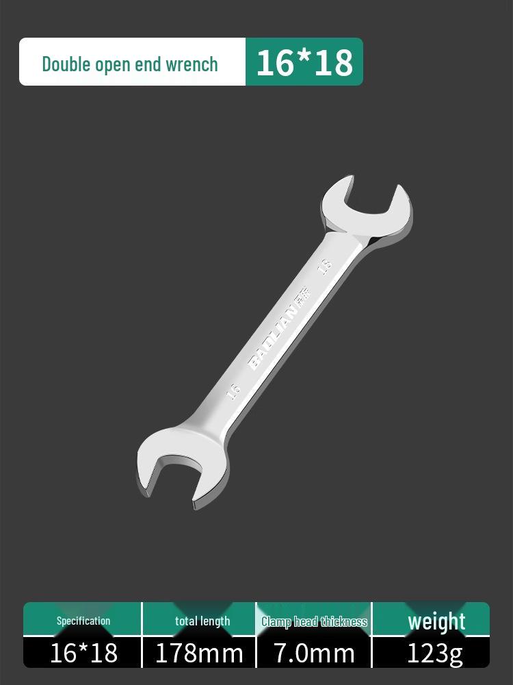 Набор двухсторонних рожковых ключей - Полированная поверхность, Маленький набор инструментов для дома, Помощник для гаек 8-10 мм
