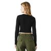 Bella + Canvas Womens/Ladies Baby Micro-Rib Long-Sleeved Crop Top