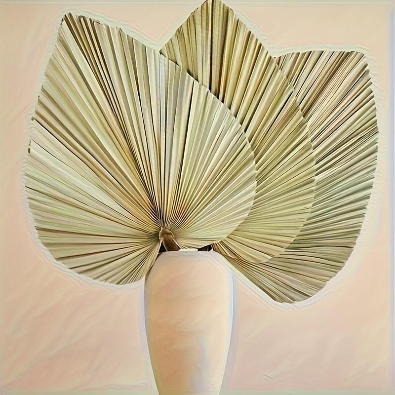 Веер из тропических листьев в стиле бохо, с цветочными стеблями, подходит для ваз, больших свадебных украшений в стиле бохо, домашнего декора, юбилеев