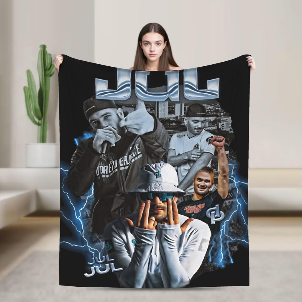 Soft Warm Blanket Travel Rapper Music JUL Throw Blanket Flannel Bedspread For Living Room Print Sofa Bed Cover