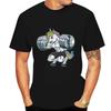 Fun Gym Unicorn Weightlifting Fitness Bodybuilding Printed Round Neck T-Shirt Summer Breathable Quick-Dryingcasual Short Sleeves