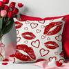 Наволочка на День святого Валентина Льняная с принтом Love Домашняя наволочка для подушки Гостиная Диванная наволочка