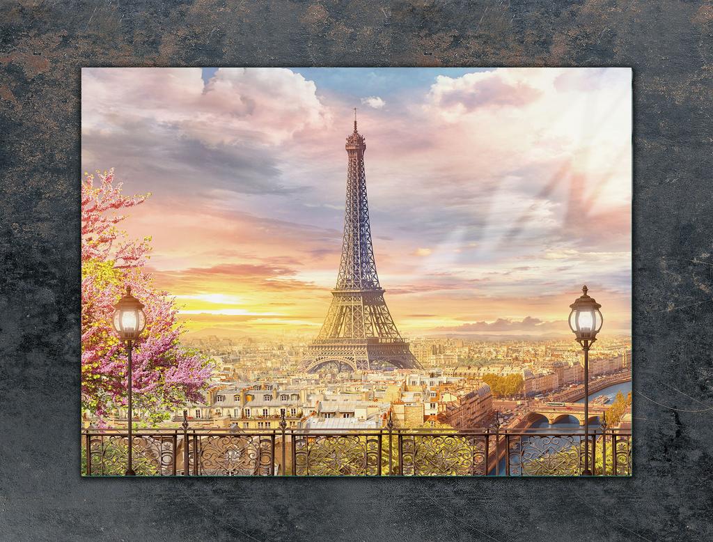 Glass protective plate for the stove 70x52 Paris