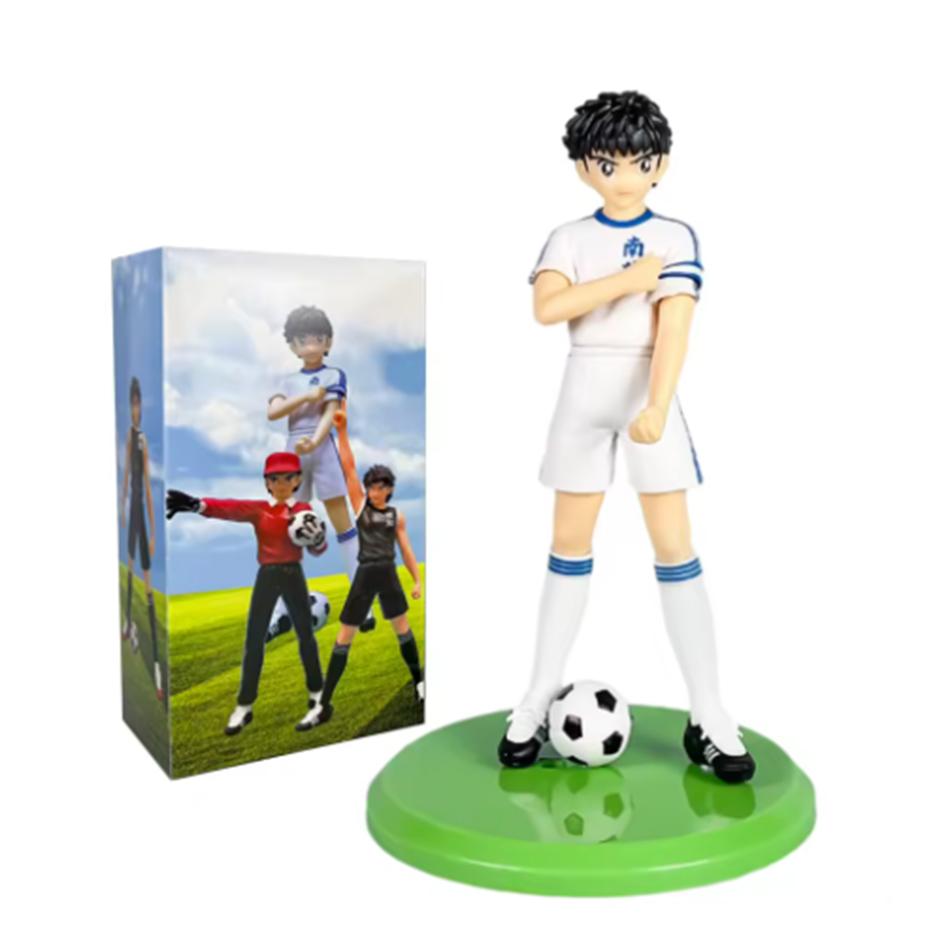 PVC 18cm Captain Tsubasa Anime Figure Ozora Tsubasa Action Figures Hyuuga Kojirou/Wakabayashi Genzou Figurine Collection Model