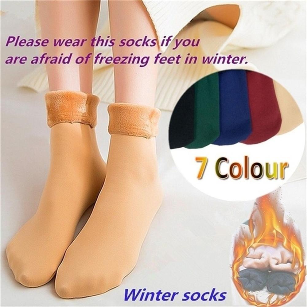 Unisex Snow Boots Casual Velvet Sleeping Warm Hosiery Home Floor Socks Snow Socks